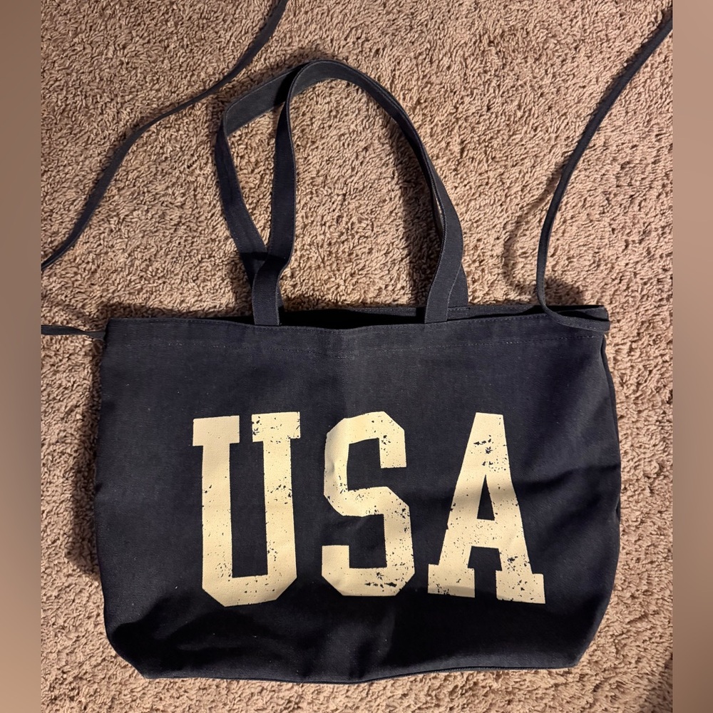 Wild Fable Navy Denim “USA” Tote